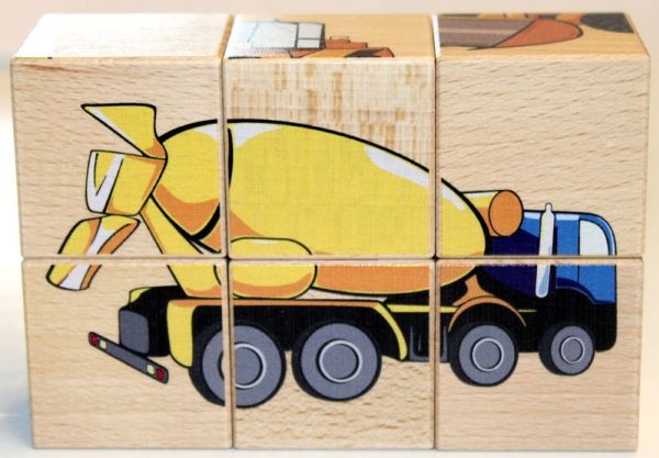 Ukladanka klocki maszyny rolnicze i budowlane betoniarka