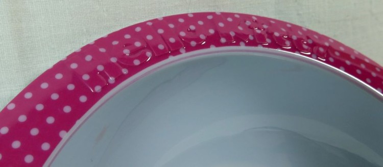 Komplet dla dziecka talerz + miska Hello Kitty ciemny róż