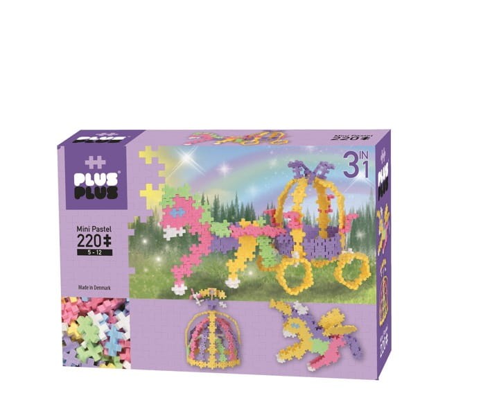 Wróżka i jednorożec 3w1 klocki konstrukcyjne MINI PLUS-PLUS 220 elementów
