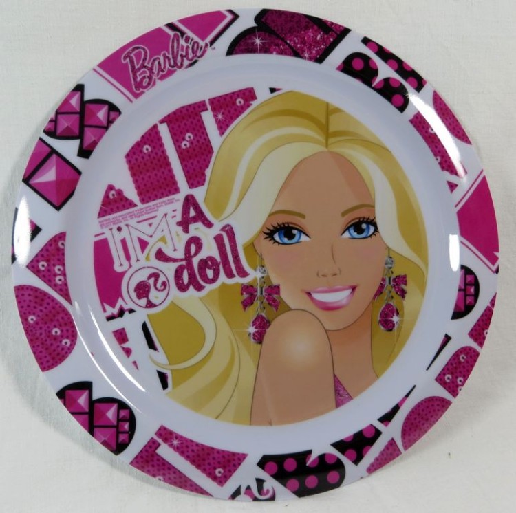 Talerzyk dla dziecka 22 cm lalka Barbie
