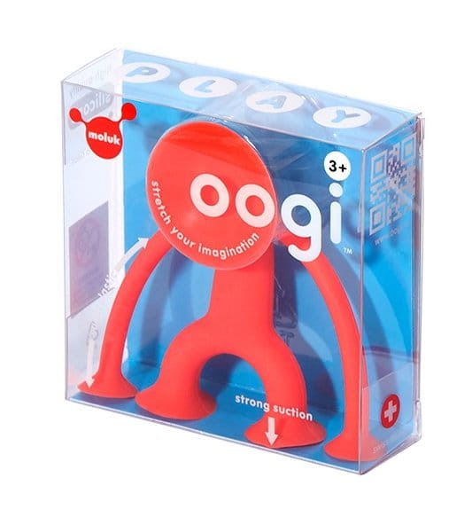 Oogi junior czerwony ludzik z przyssawkami - rozciągliwy - Moluk