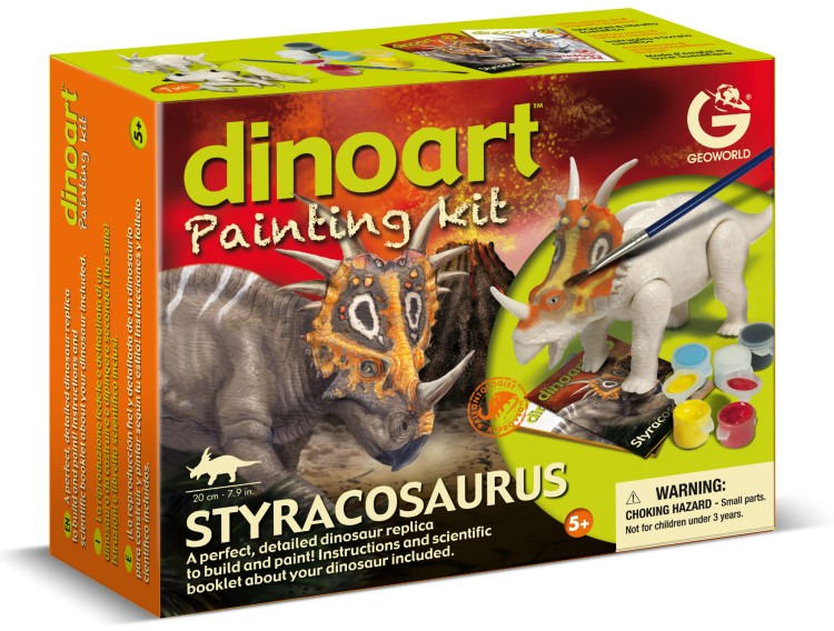STYRACOSAURUS model dinozaura 20 cm do złożenia i malowania Geoworld