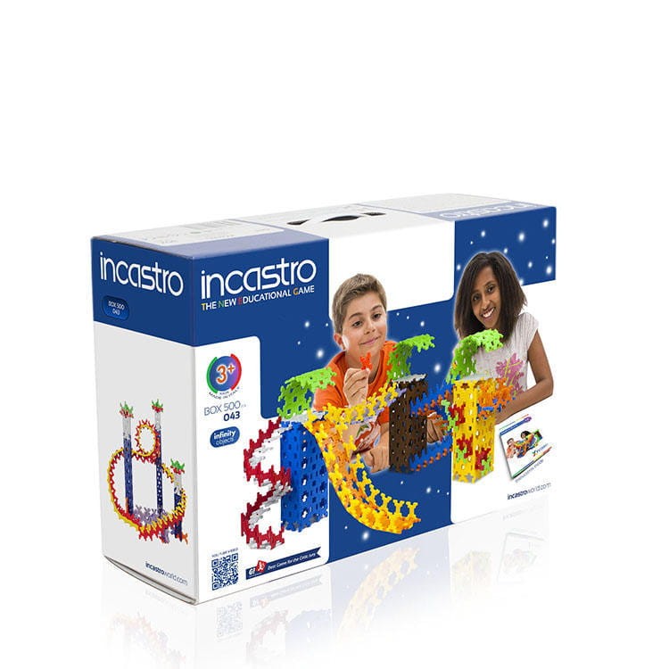 Klocki konstrukcyjne Incastro - 500 el. BOX