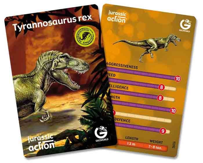 T-REX ruchomy model 25cm Geoworld karta akcji