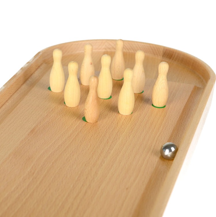 Kręgle gra stołowa drewniana PILCH